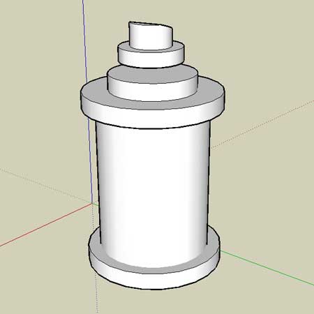 Spraycan in Google Sketchup