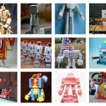 Flickr gallery:  Papertoy robots – part 1