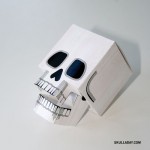 Urban papercraft: skull